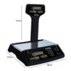 Balança Eletrônica 30kg Clipse 3T Preto com Coluna - SYSTEL - Image 2