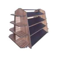 Expositor Central para Pães embalados 1,97mts - CRISTAL AÇO