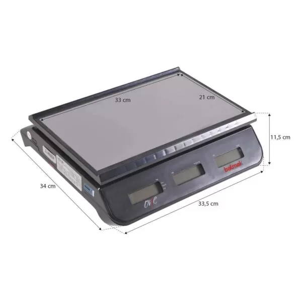 Balança Digital Computadora 30Kg Com Bateria ELCO30B - Balmak - Image 4