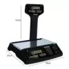 Balança Eletrônica 30kg Clipse 3T Preto com Coluna - SYSTEL - Image 2