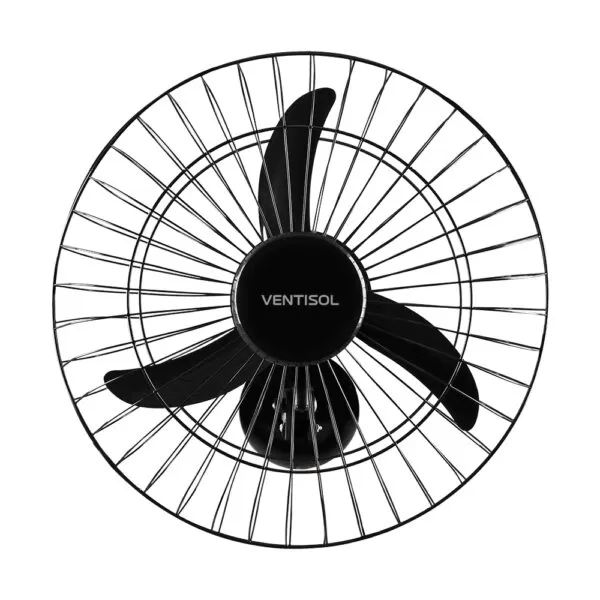 Ventilador de Parede Preto 50cm New - VENTISOL