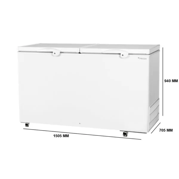 Freezer Horizontal Dupla Ação 2 Tampa de Chapa 503 Litros - FRICON - Image 3