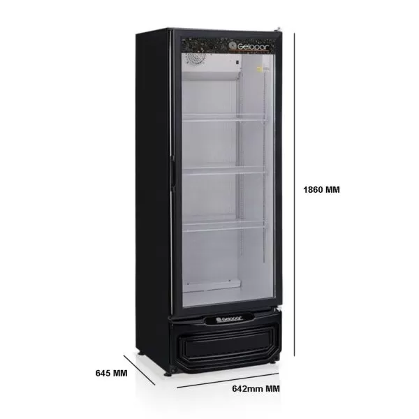 Expositor Refrigerado Vertical 410 Litros - GELOPAR - Image 3